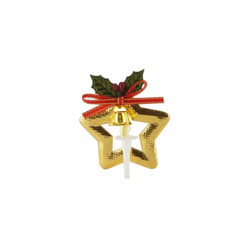 Etoile de Noël sur pique