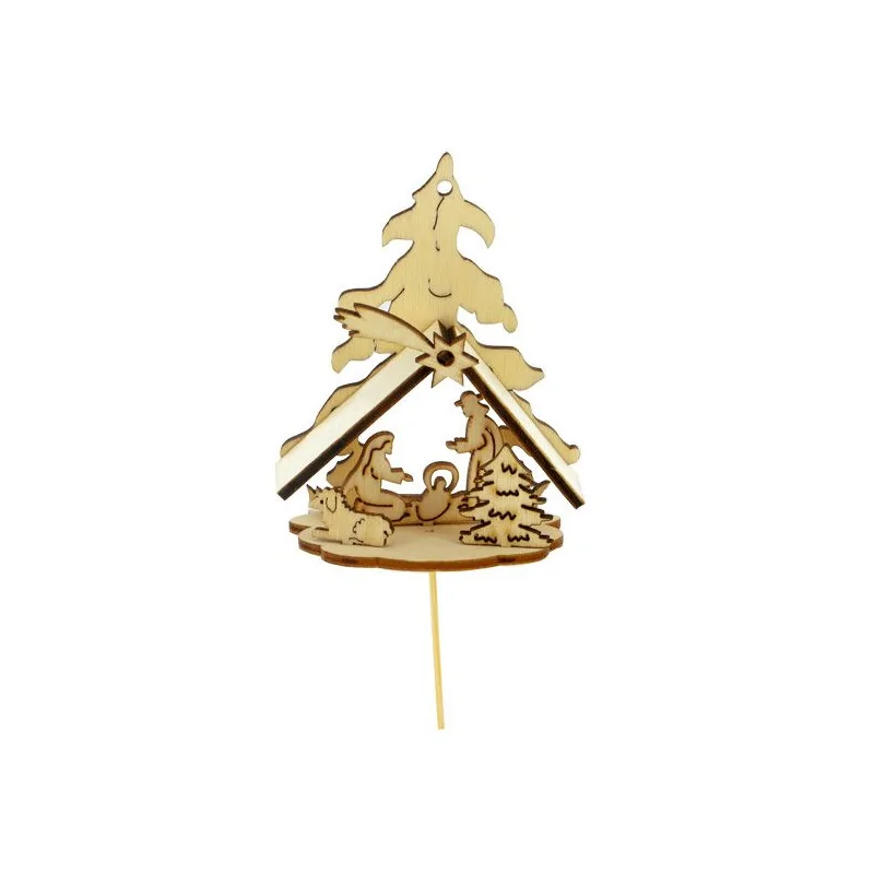 Kit crèche de Noël en bois 