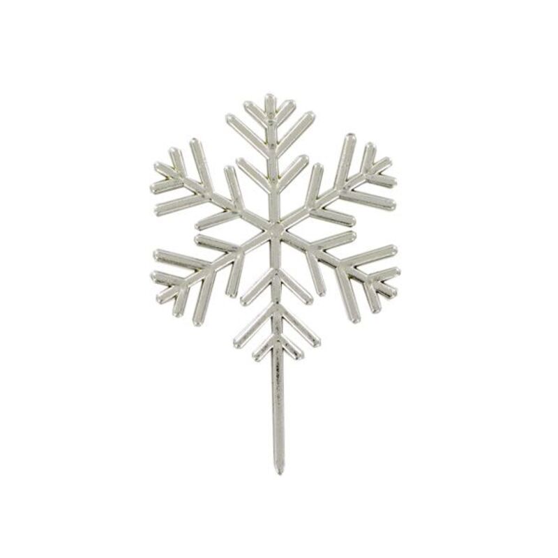Flocon de neige sur pique Gatodéco (x50)