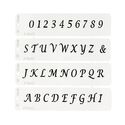 Pochoir pâtisserie alphabet + chiffres Technicake Pochoir pâtisserie alphabet + chiffres Technicake