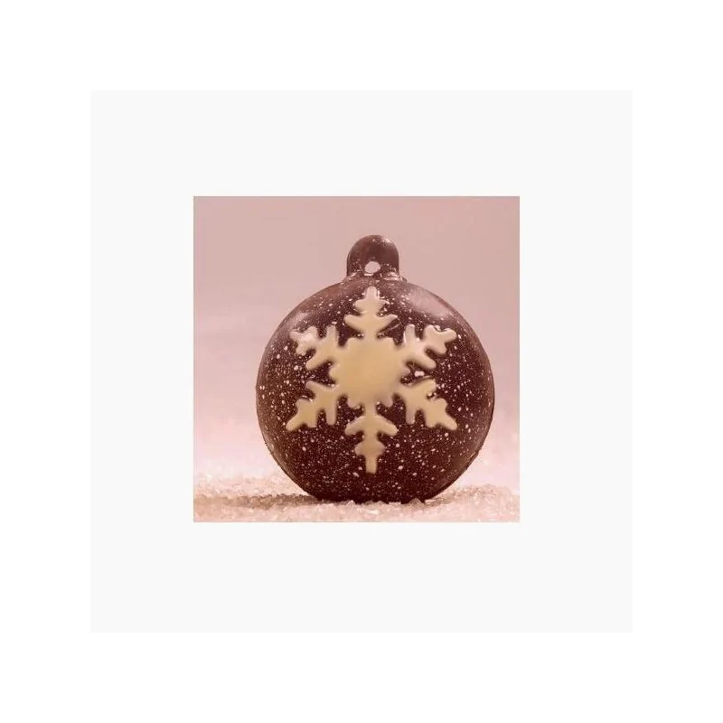 Moule chocolat Boule de Noël flocon