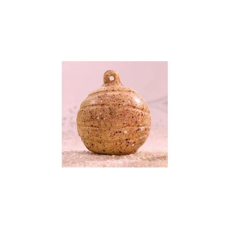 Moule chocolat Boule de Noël rayée