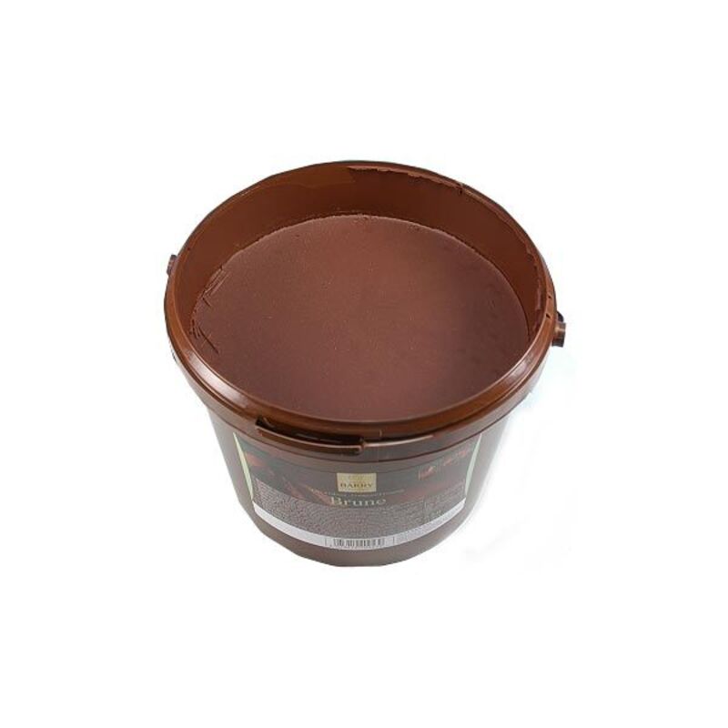 Pâte à glacer brune chocolat noir Barry 5 kg