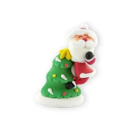 Père Noël sur sapin en sucre PAR 20