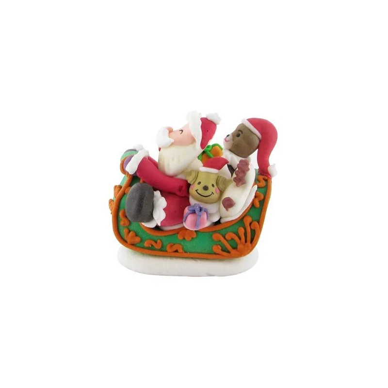 Traineau du Père Noël en sucre