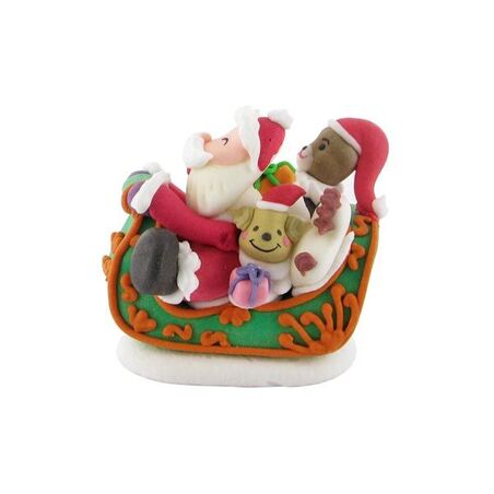 Traineau du Père Noël en sucre