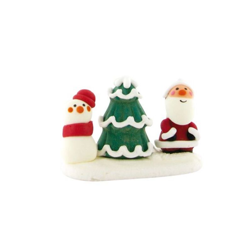 Sujets déco pâtisserie Noël 5 Pailleté