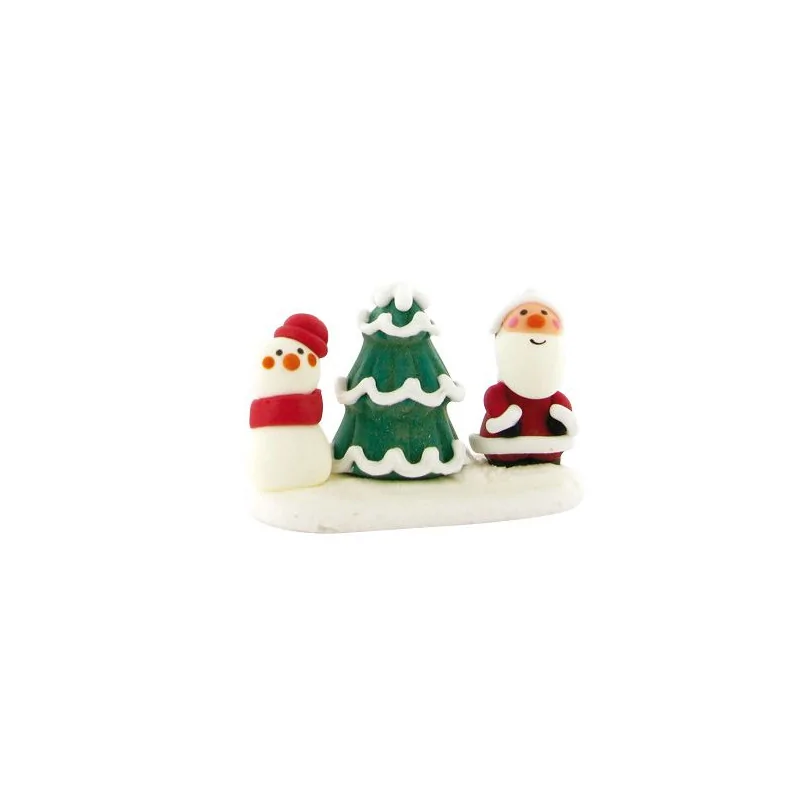 Sapin et sujet de Noël en sucre