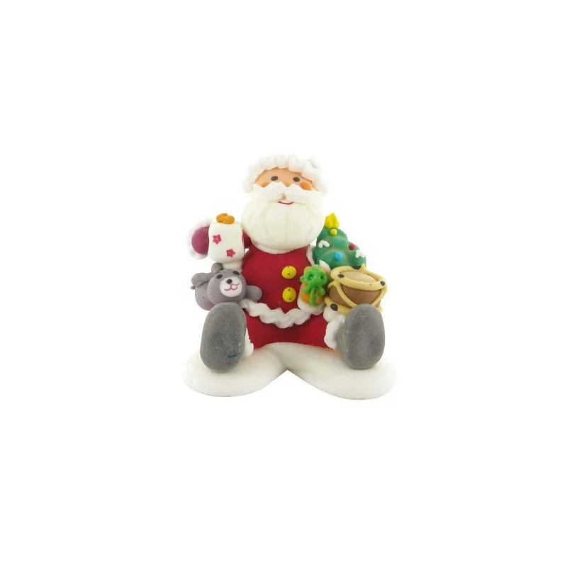 Père Noël assis en sucre