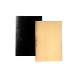 Rectangle carton Noir / Or 60 x 40 cm (x25)