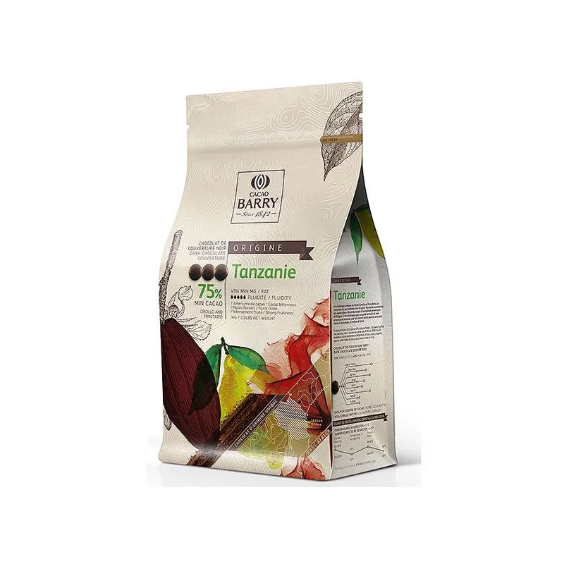 Chocolat de Couverture Noir Tanzanie 2,5 Kg