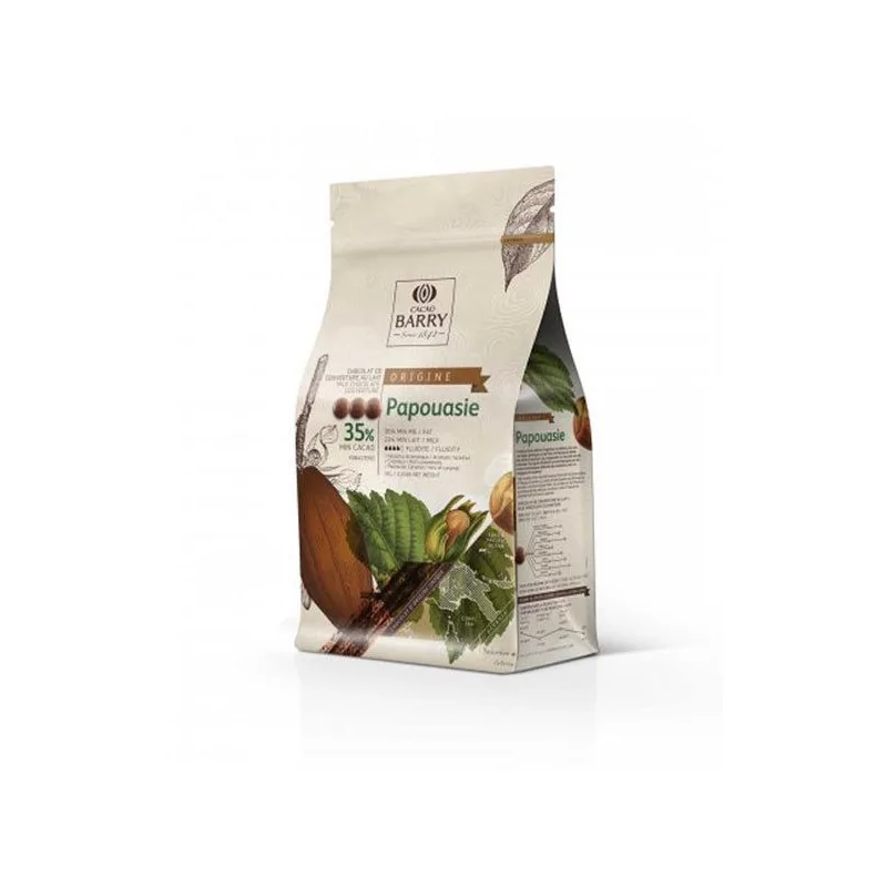 Chocolat de Couverture au lait origine Papouasie 2,5 Kg 