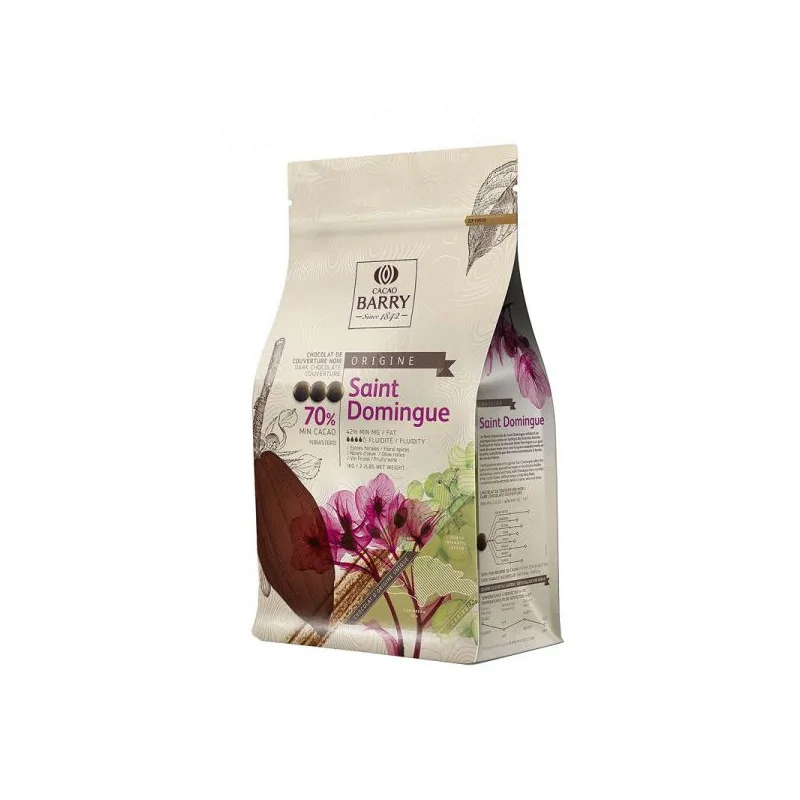 Chocolat de Couverture Noir Origine St Domingue 2,5 Kg