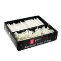 Bougie torsadée et bobèche blanche Gatodéco (x 125) Bougie torsadée et bobèche blanche Gatodéco (x 125)