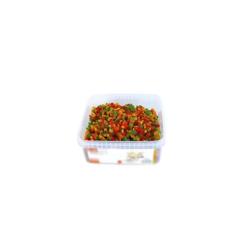 Macédoine de fruits confits en cubes 1 Kg