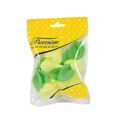Fleur de Rose azyme jaune avec feuilles (x 6) Fleur de Rose azyme jaune avec feuilles (x 6)