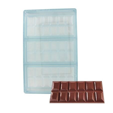 Moule Tablette Chocolat 15,5 x 7,7 cm x h 1 cm (x3) - Appareil des Chefs
