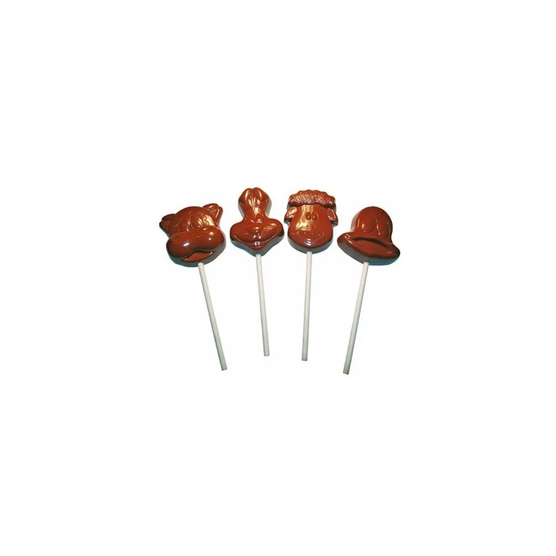 Moule Chocolat Sucettes Animaux de la Ferme