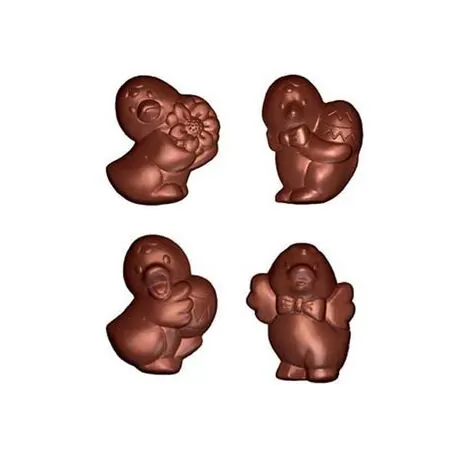 Moule à friture en chocolat petits canards 4 g