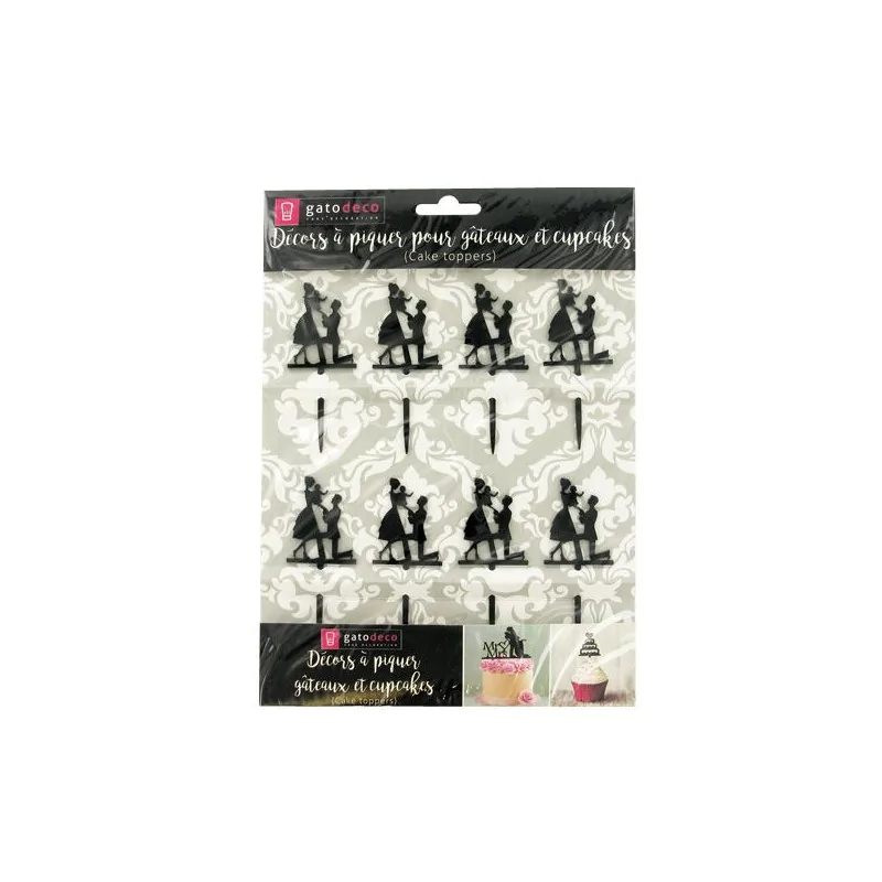 Cake Topper Déclaration (x8)