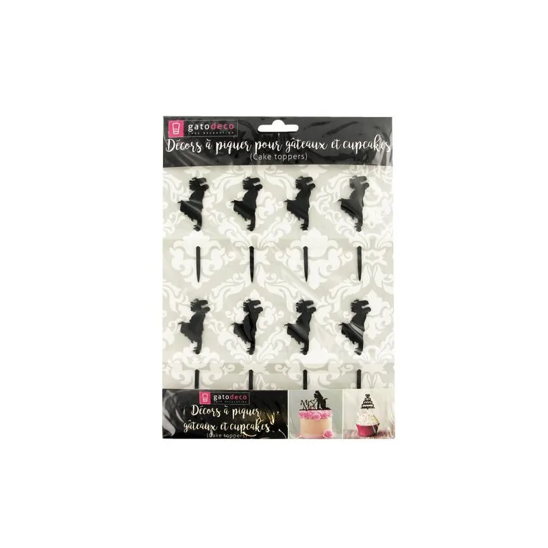 Cake Topper Bonheur (x8)