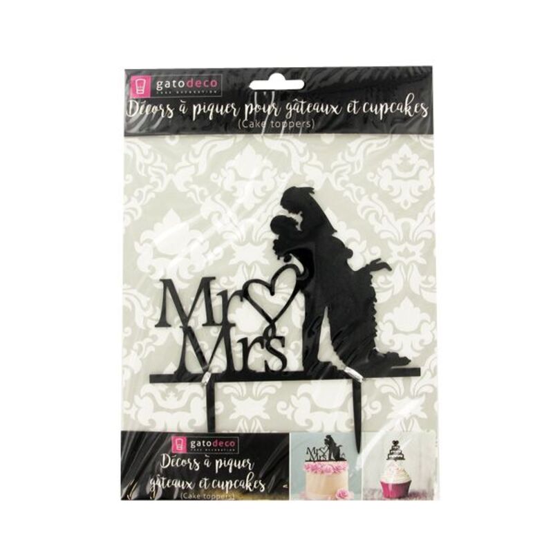 Cake Topper Mr & Mrs (x8)