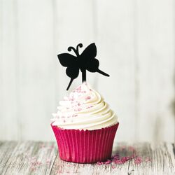 Cupcake Toppers Papillons (x8)