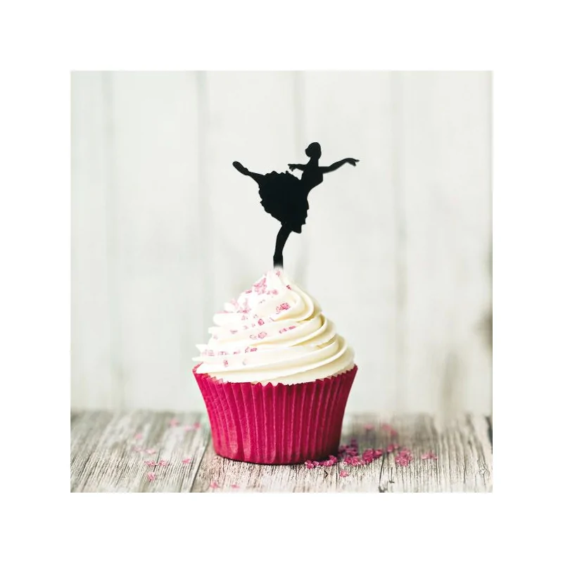 Cupcake Toppers Danseuses X8 Cerf Dellier