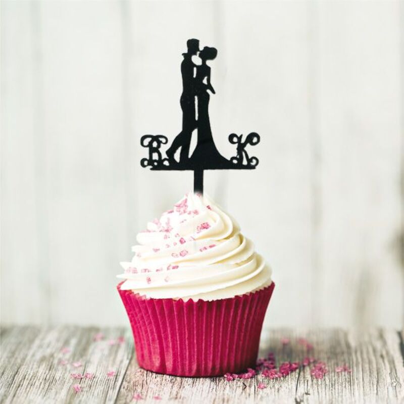 Cake Topper Couples enlacés (x8)