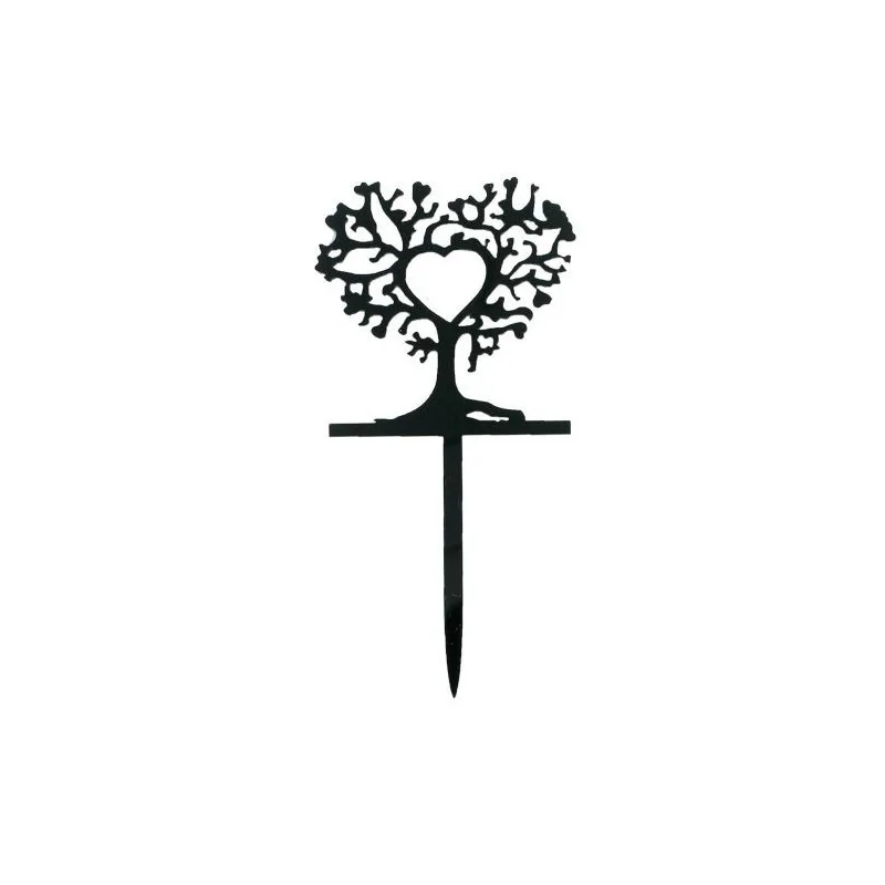 Cake Topper Arbres coeurs (x8)
