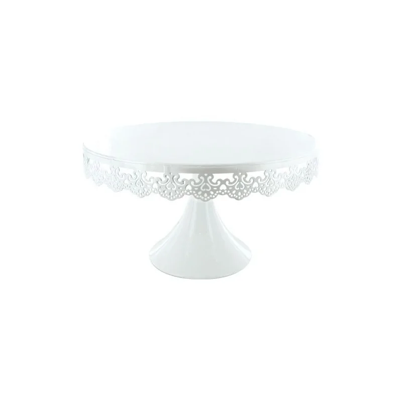 Présentoir gâteau rond brodé 30 cm