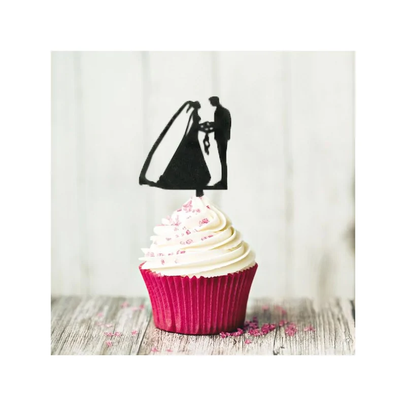 Cake Topper Couples de mariés (x8)
