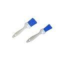 Pinceau plat bleu fleuré manche plastique alimentaire Pinceau plat bleu fleuré manche plastique alimentaire