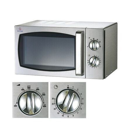Four micro-ondes inox 23L