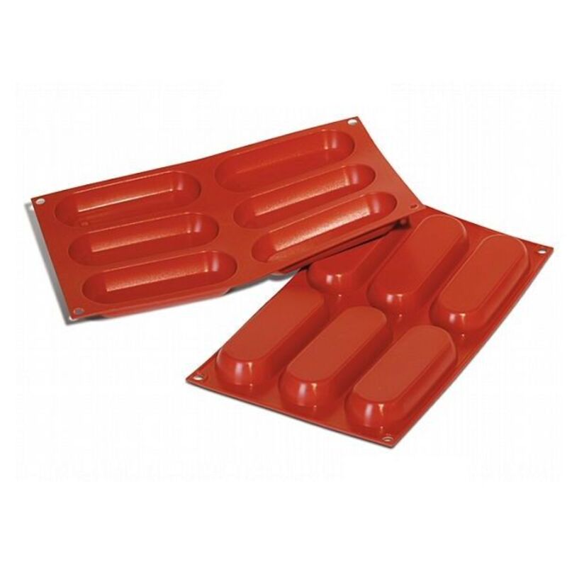 Moule silicone 6 rectangles arrondis