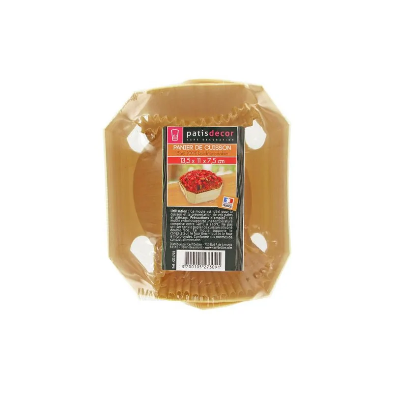 Barquette de cuisson bois 13,5 cm