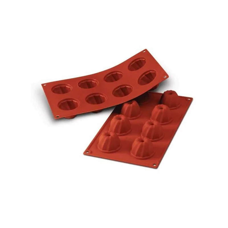 Moule silicone 8 petits Gugelhopfs 5,5 cm