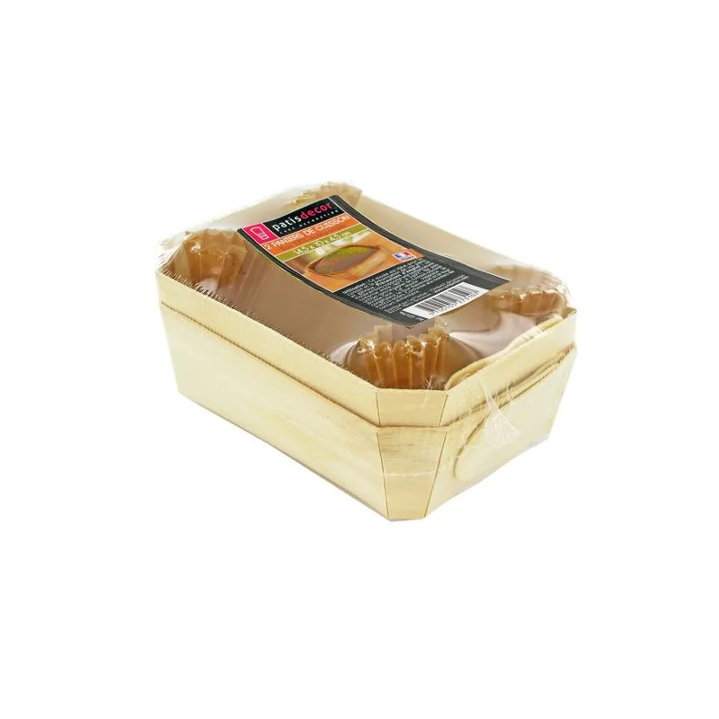 Barquette de cuisson pain bois 14,5 cm (x2)