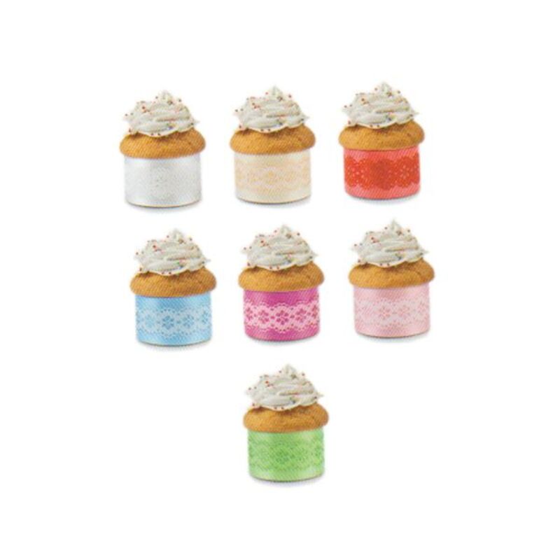 Contour De Gateau Individuel Broderie Anglaise Rubans Et Bolducs Cerf Dellier