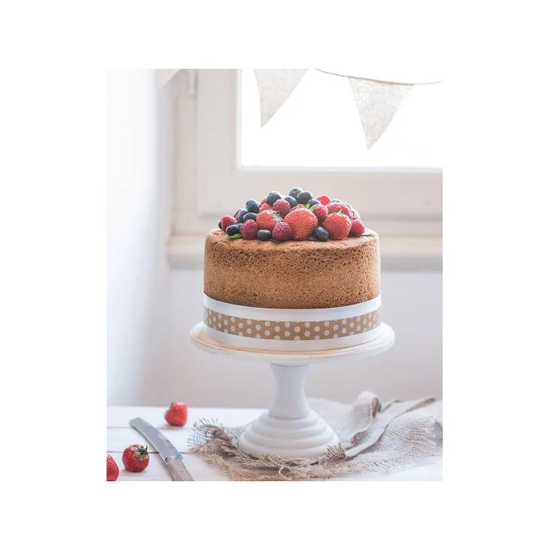 Contour De Gateau Individuel A Pois M Rubans Et Bolducs Cerf Dellier