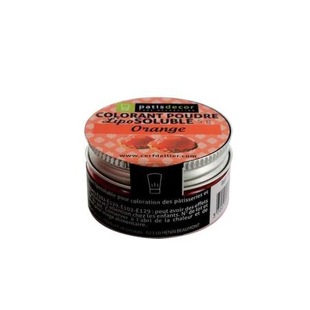 Colorant alimentaire liposoluble poudre orange 5 g
