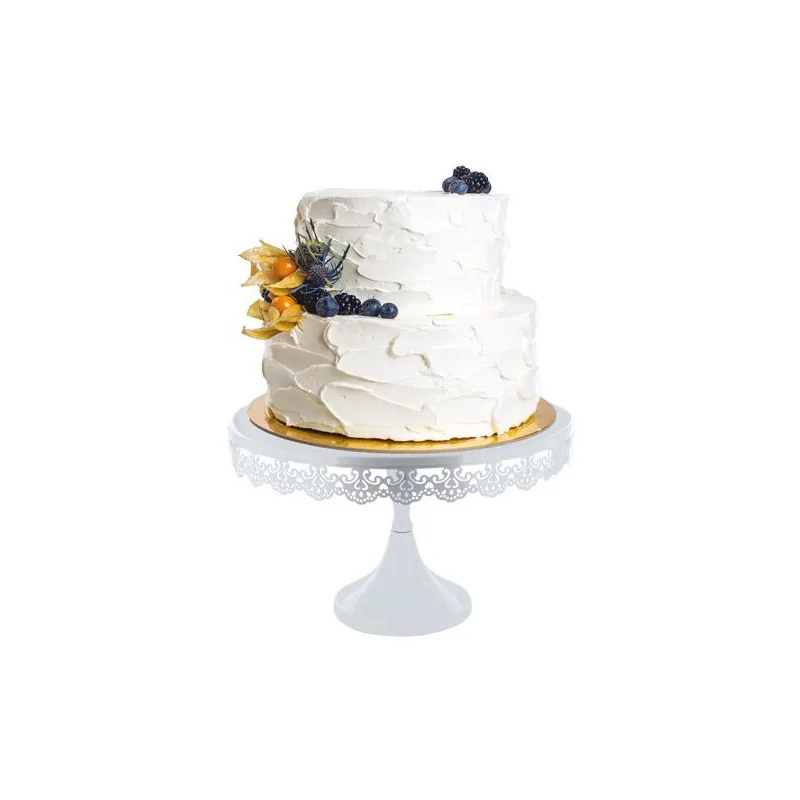 Présentoir gâteau rond brodé 30 cm