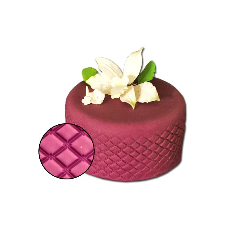 Empreinte effet matelassé losanges Patisdécor