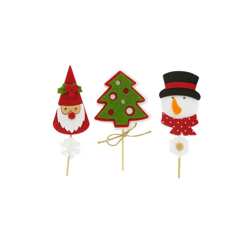 3 décors de Noël assortis en feutrine thème 1