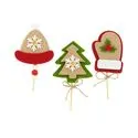 3 décors de Noël assortis en feutrine thème 3