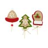 3 décors de Noël assortis en feutrine thème 3