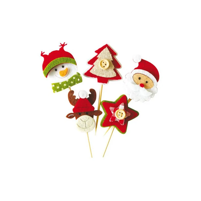 Décors de Noël en feutrine thème 2 (x10)