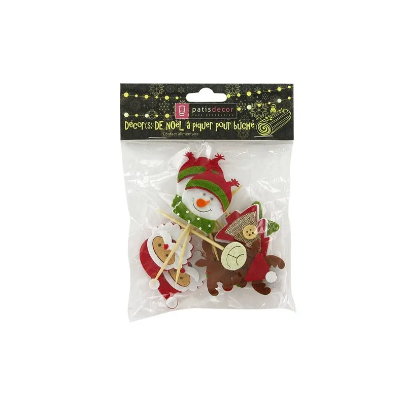 Décors de Noël en feutrine thème 2 (x10)