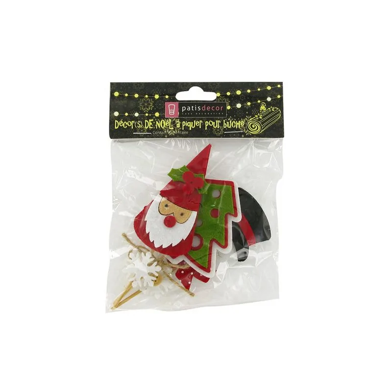3 décors de Noël assortis en feutrine thème 1