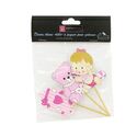 Cake toppers naissance fille en bois (x3)